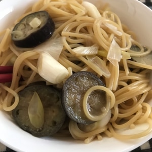 なすとツナの和風パスタ